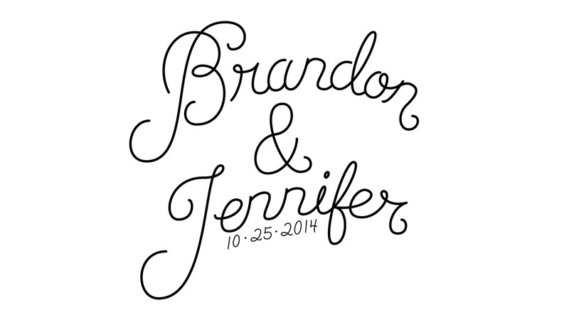 Wedding Lettering